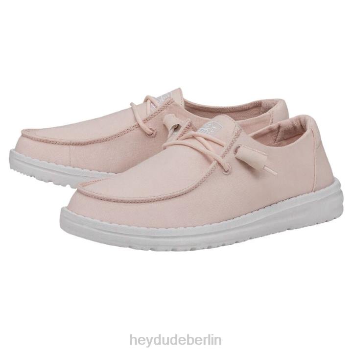 Wendy Slub Canvas Hey Dude Männer 8JFX32 Schuhe Rosa
