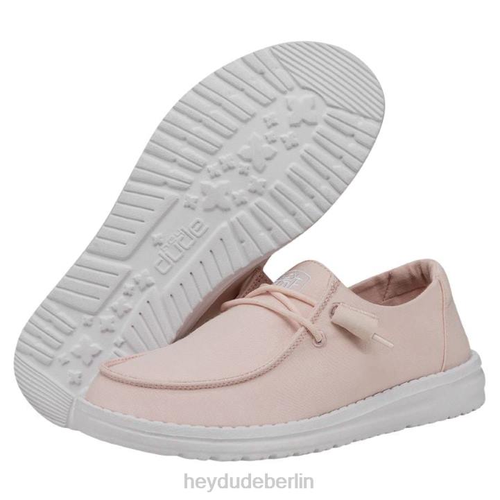Wendy Slub Canvas Hey Dude Männer 8JFX32 Schuhe Rosa