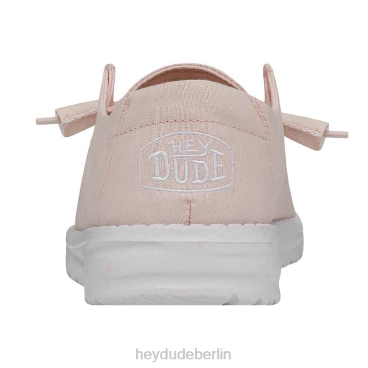 Wendy Slub Canvas Hey Dude Männer 8JFX32 Schuhe Rosa