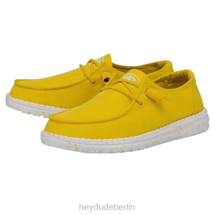 Wendy Slub Canvas Hey Dude Männer 8JFX33 Schuhe Empire-Gelb