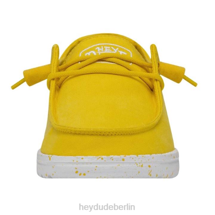 Wendy Slub Canvas Hey Dude Männer 8JFX33 Schuhe Empire-Gelb