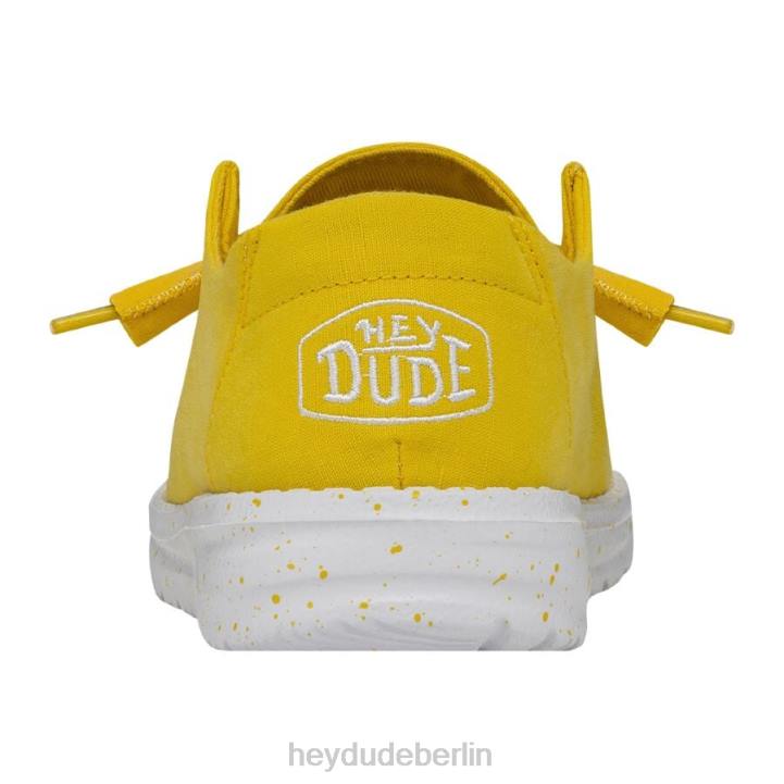 Wendy Slub Canvas Hey Dude Männer 8JFX33 Schuhe Empire-Gelb