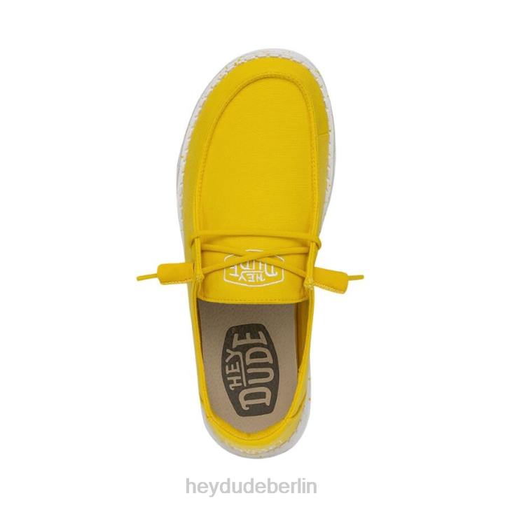 Wendy Slub Canvas Hey Dude Männer 8JFX33 Schuhe Empire-Gelb