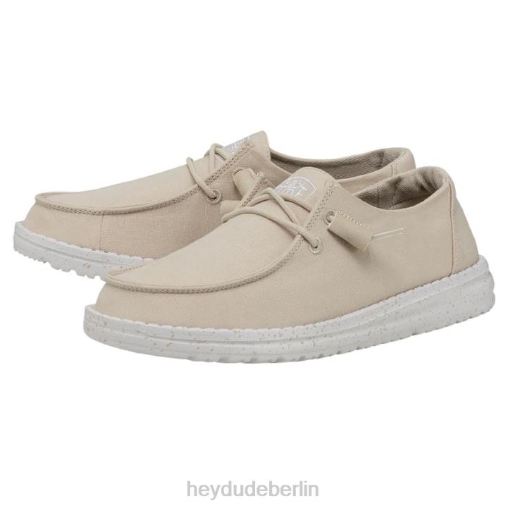 Wendy Slub Canvas Hey Dude Männer 8JFX34 Schuhe natürlich