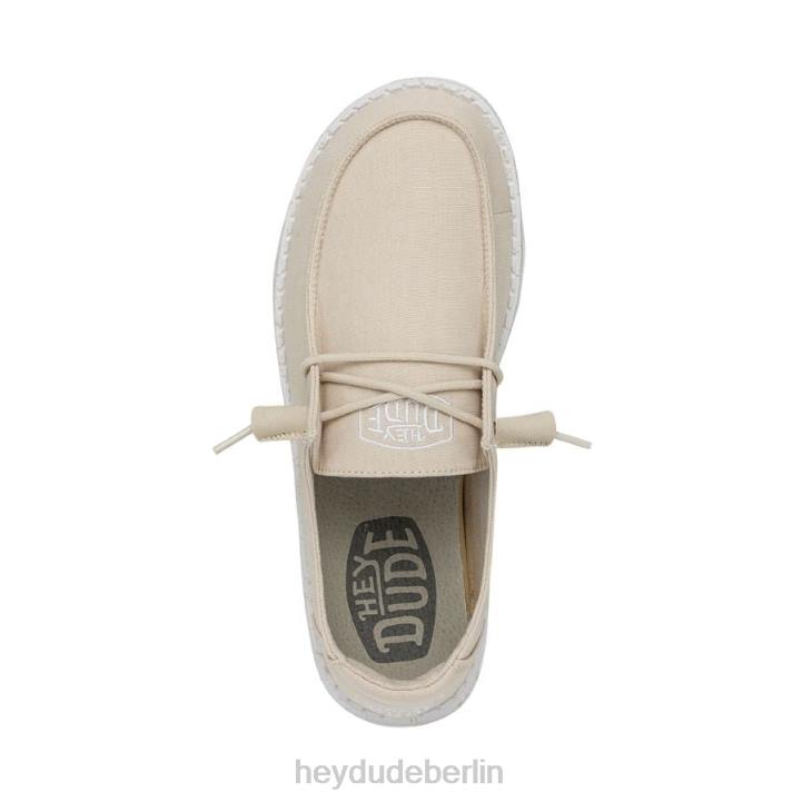 Wendy Slub Canvas Hey Dude Männer 8JFX34 Schuhe natürlich