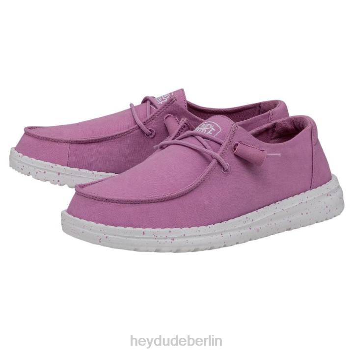 Wendy Slub Canvas Hey Dude Männer 8JFX35 Schuhe violett