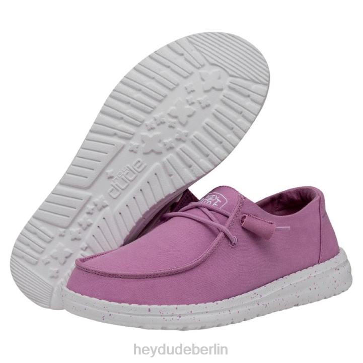 Wendy Slub Canvas Hey Dude Männer 8JFX35 Schuhe violett