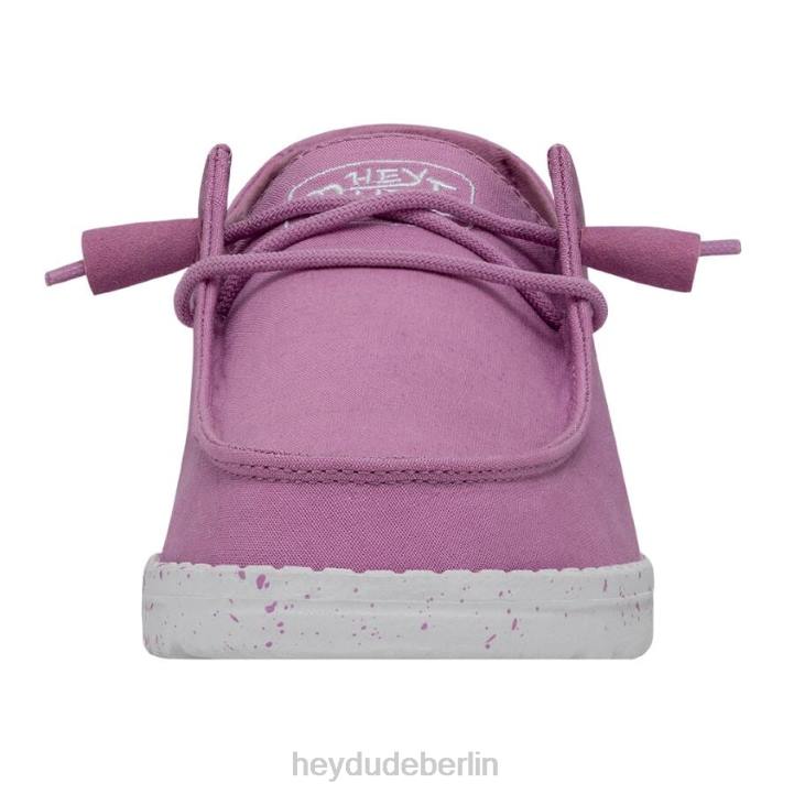 Wendy Slub Canvas Hey Dude Männer 8JFX35 Schuhe violett