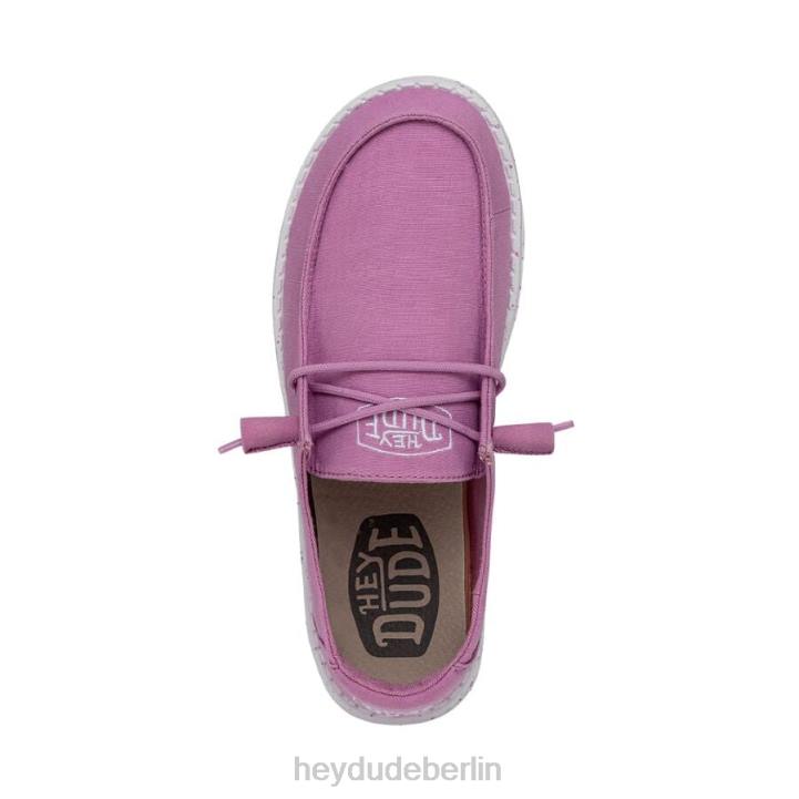 Wendy Slub Canvas Hey Dude Männer 8JFX35 Schuhe violett