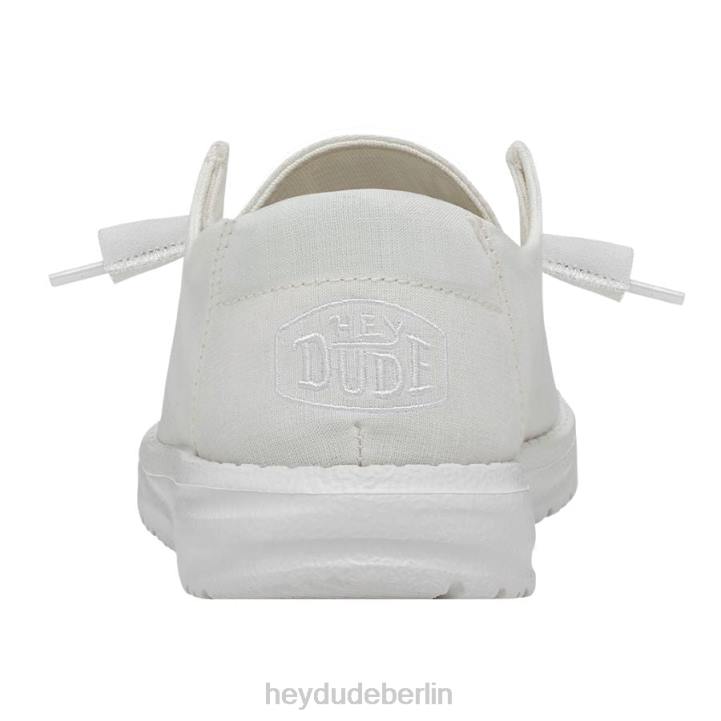 Wendy Slub Canvas Hey Dude Männer 8JFX93 Schuhe Weiß