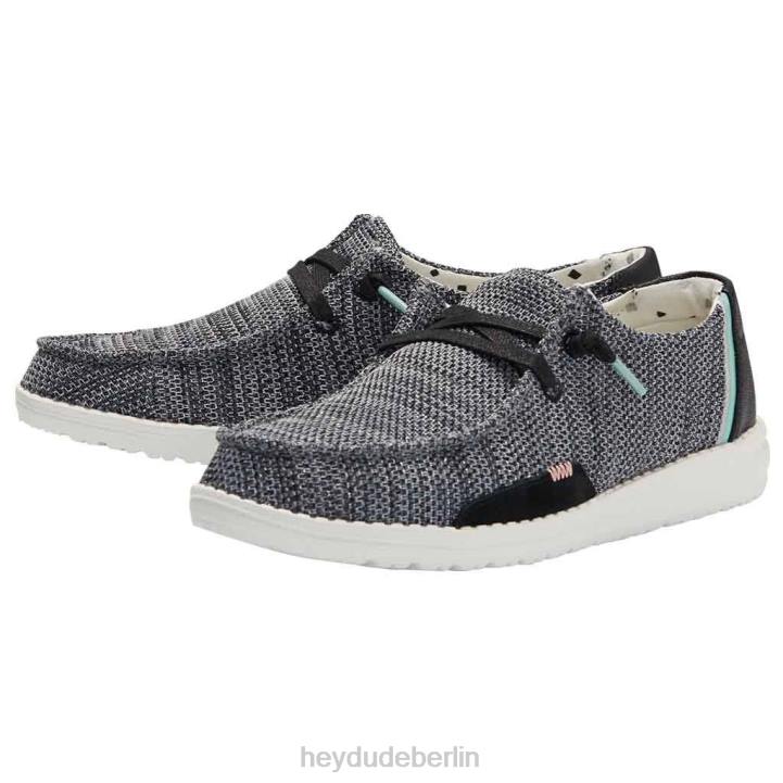 Wendy Sox Hey Dude Männer 8JFX190 Schuhe funkelndes Schwarz