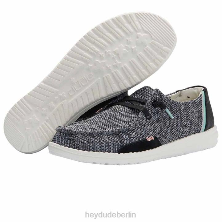 Wendy Sox Hey Dude Männer 8JFX190 Schuhe funkelndes Schwarz