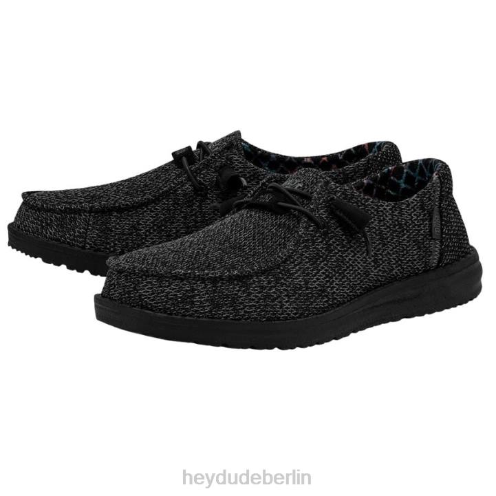 Wendy Sox Mikro Hey Dude Männer 8JFX50 Schuhe total schwarz