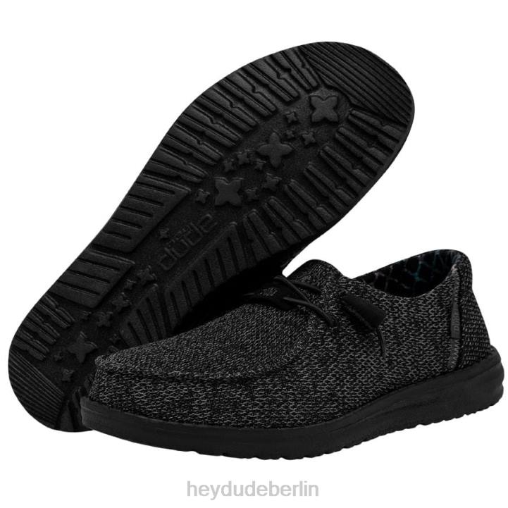 Wendy Sox Mikro Hey Dude Männer 8JFX50 Schuhe total schwarz