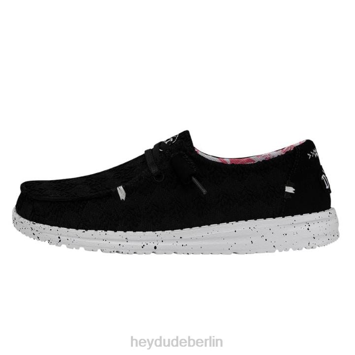 Wendy Stretch Boho Fleur Hey Dude Männer 8JFX200 Schuhe Krähe