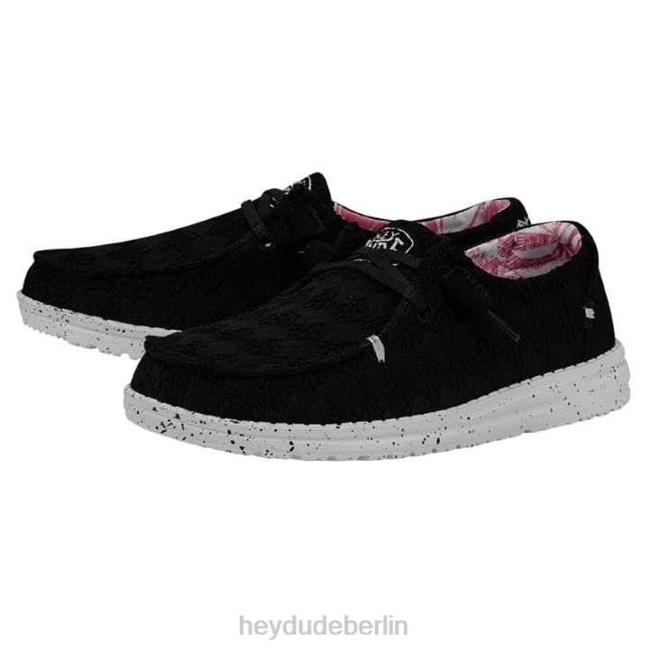 Wendy Stretch Boho Fleur Hey Dude Männer 8JFX200 Schuhe Krähe
