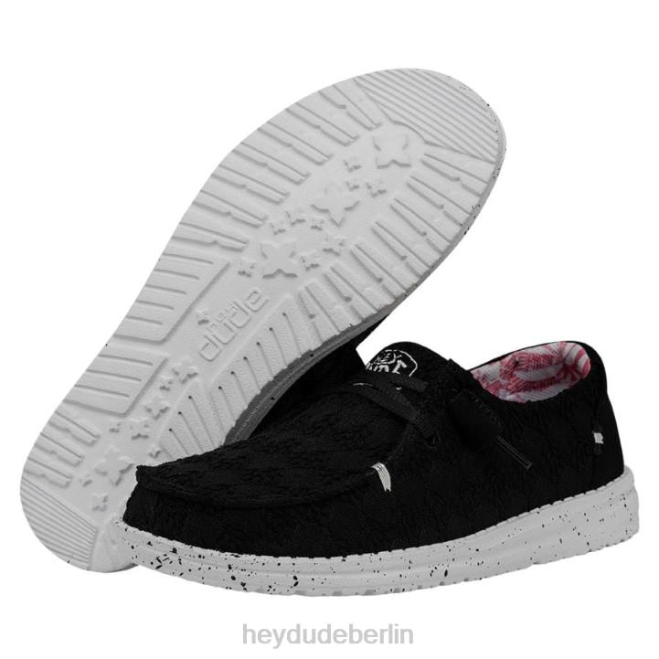 Wendy Stretch Boho Fleur Hey Dude Männer 8JFX200 Schuhe Krähe