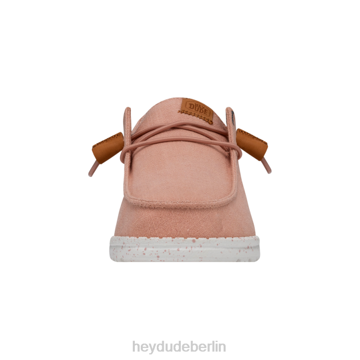 Wendy gewaschene Leinwand Hey Dude Männer 8JFX5 Schuhe Rosenstaub