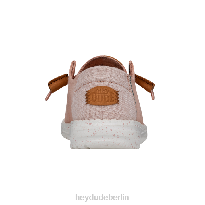 Wendy gewaschene Leinwand Hey Dude Männer 8JFX5 Schuhe Rosenstaub