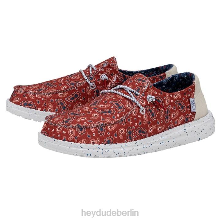 Wendy patriotisch Hey Dude Männer 8JFX16 Schuhe Bandana Americana