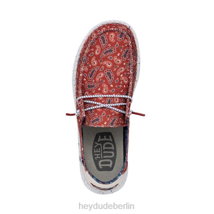 Wendy patriotisch Hey Dude Männer 8JFX16 Schuhe Bandana Americana