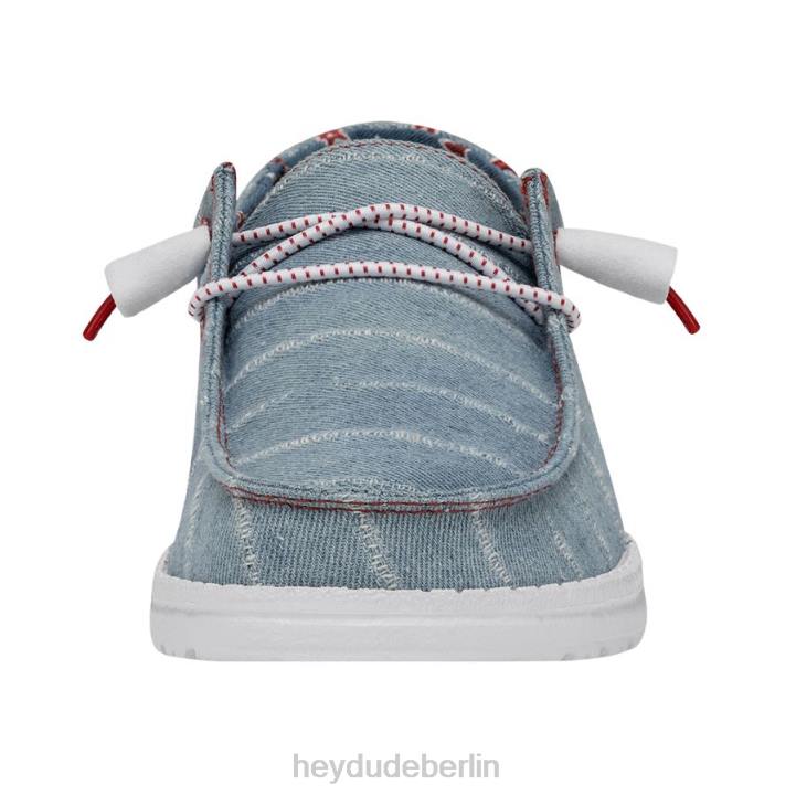 Wendy patriotisch Hey Dude Männer 8JFX213 Schuhe Denim-Stern